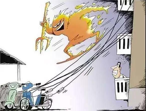 私拉電線給電動車充電，罰5000