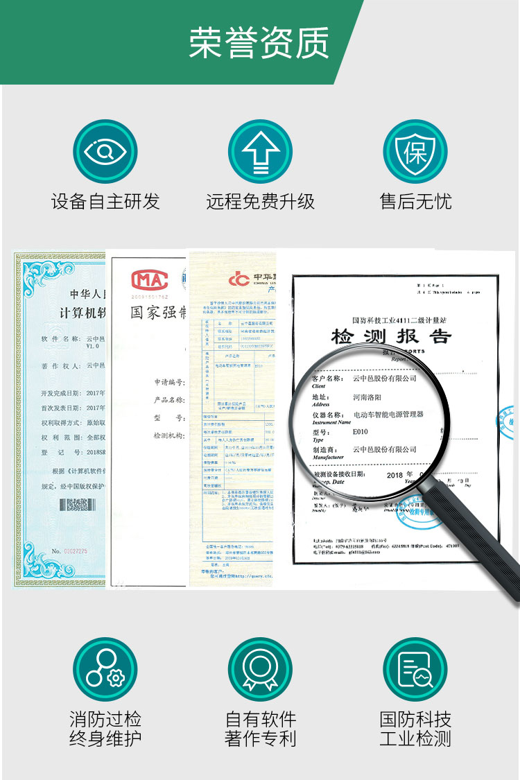 大功率智能充電插座資質(zhì)榮譽